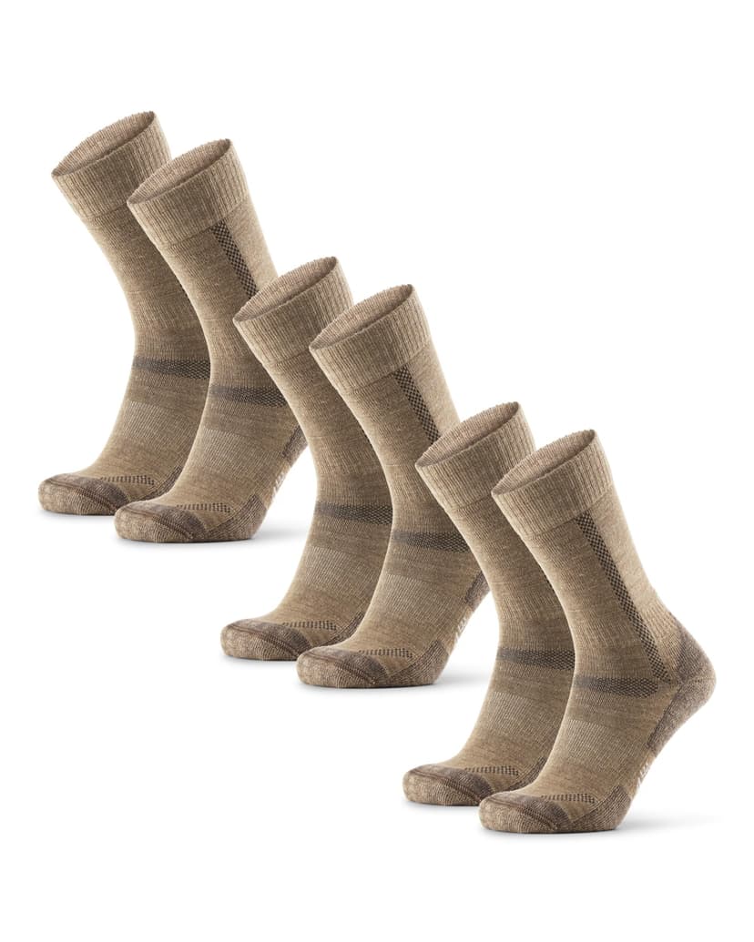 DANISH ENDURANCE Hiking Socks, Merino Wool, Anti-Blister, 3 & 5-Pack | Merino Wool Hiking Socks, Breathable & Cushioned with Anti-Blister Protection for Hiking & Trekking, Unisex