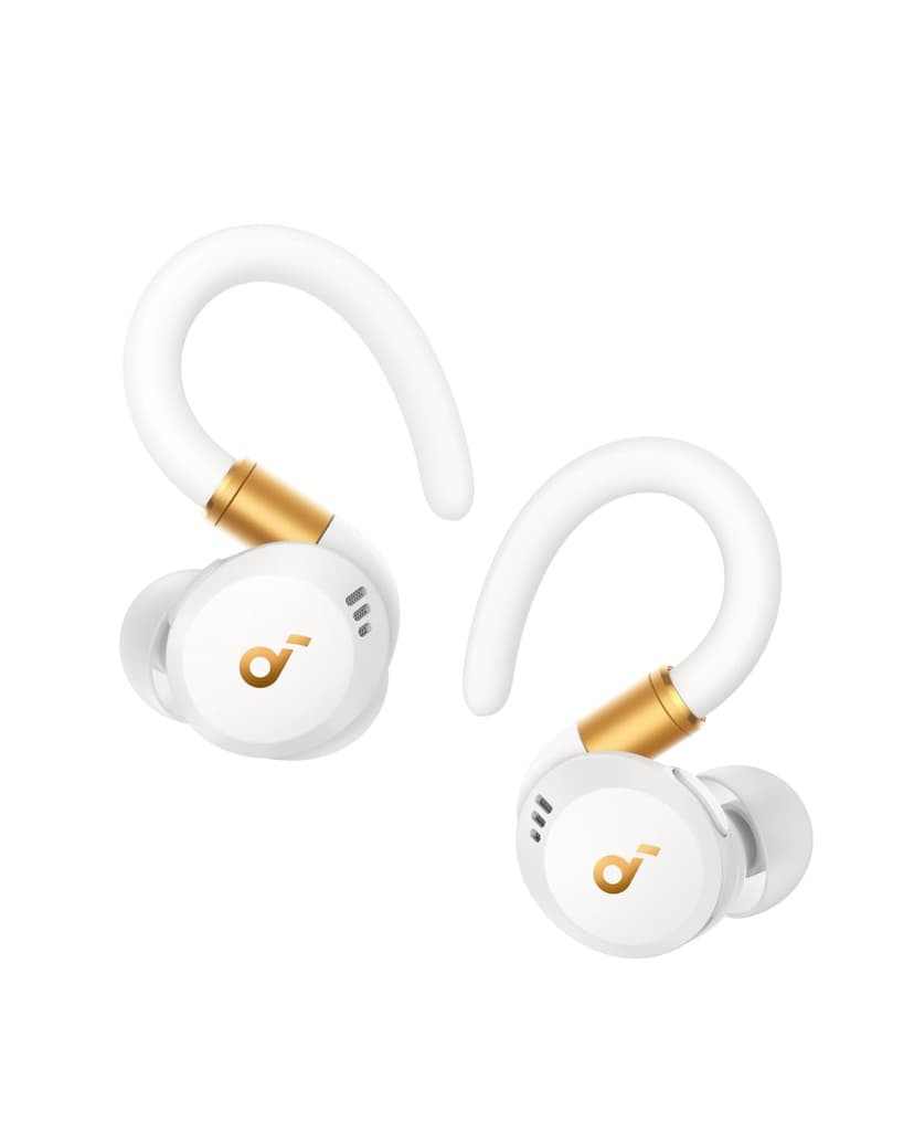 soundcore Sport X20 by Anker Noise Cancelling Workout Earbuds, Ear Hooks | Rotatable and Extendable Ear Hooks, Deep Bass, IP68 Waterproof, Sweatproof, Dustproof, 48H Playtime, Sport Earbuds for Gym