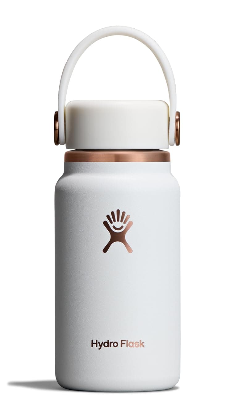 Hydro Flask Micro Bottle - Insulated Mini Leak Proof Flask for Purse or Pocket in 6.7 Oz Chalk White ARC