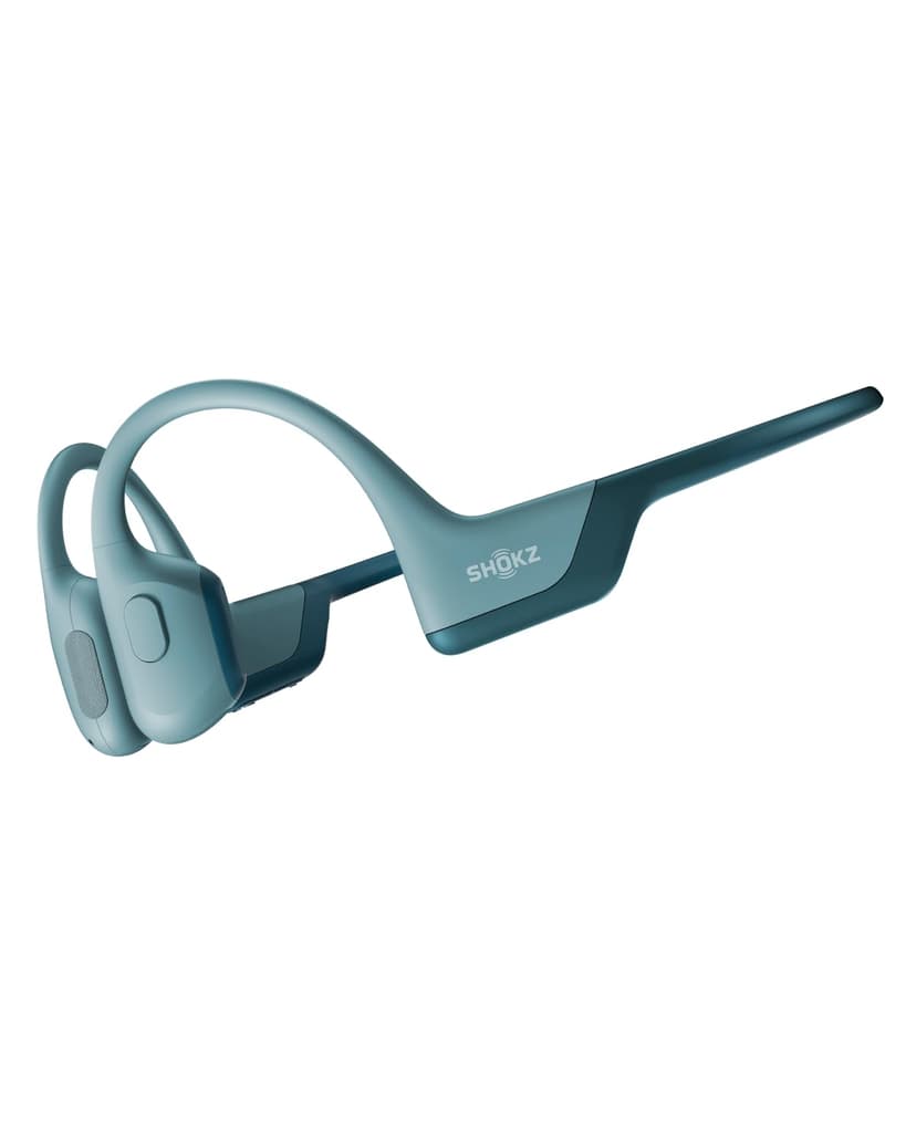 SHOKZ OpenRun Pro-Bone Conduction Headphones, Open-Ear Bluetooth Wireless Sport Headphones for Running and Workout, Sweat Resistant, Long Battery Life, Premium Deep Bass, Mic,with Hair Band, Blue