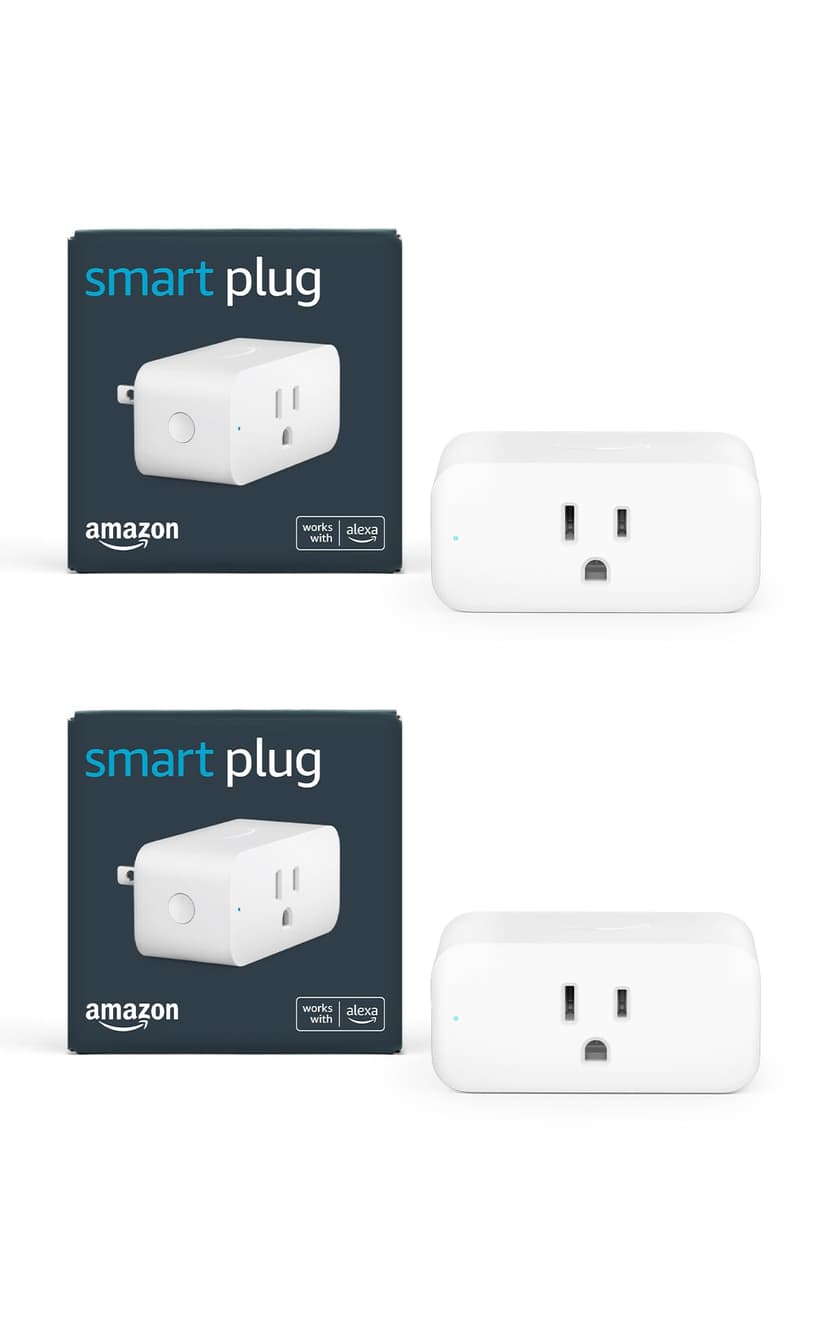Amazon Smart Plug, Works with Alexa, Simple Setup, Endless Possibilities (2-Pack)
