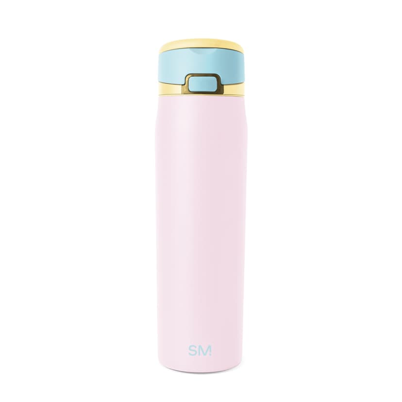 Simple Modern Water Bottle with Straw & Handle | 24oz | Multi-Color | Mesa Loop Insulated Water Bottle for School, Sports, Travel | Leak Proof, Stainless Steel | Sherbet