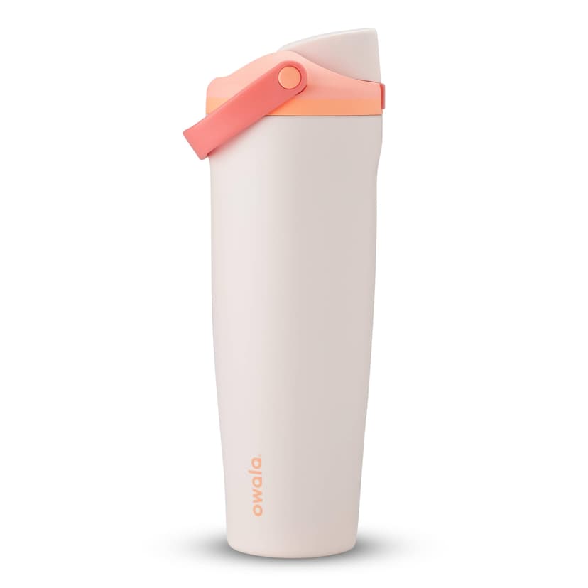 Owala FreeSip Sway - Stainless Steel-40-oz.-Orange/Tan(Sparkling Sherbet)