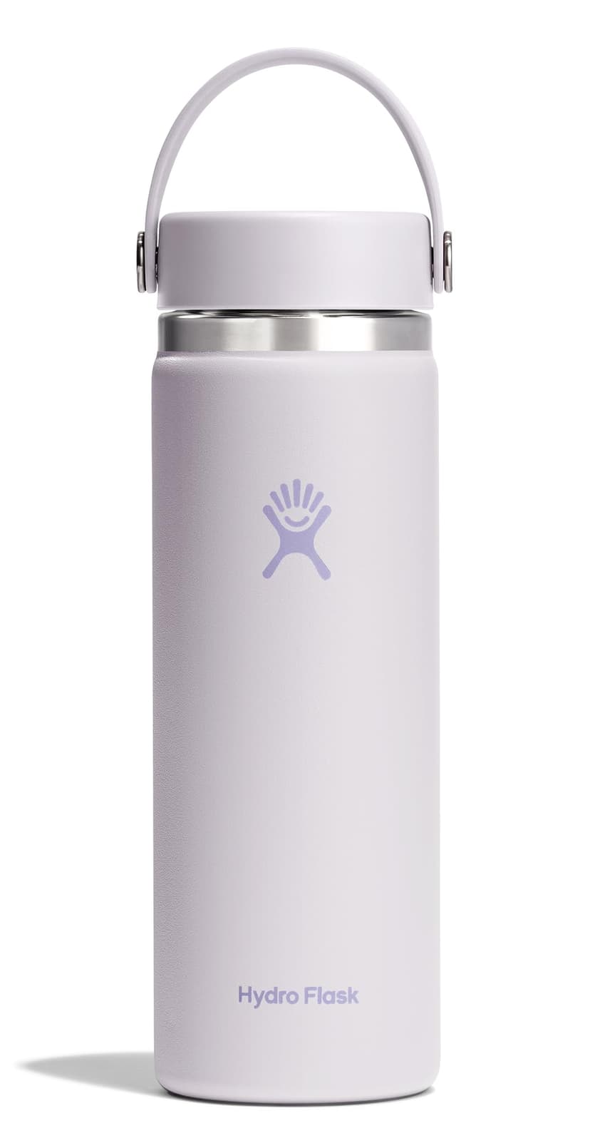 Hydro Flask Water Bottle - Insulated Stainless Steel - Wide Mouth Flex Lid, Non Spill, Leakproof and Refillable in 20 Oz Cloud Pink
