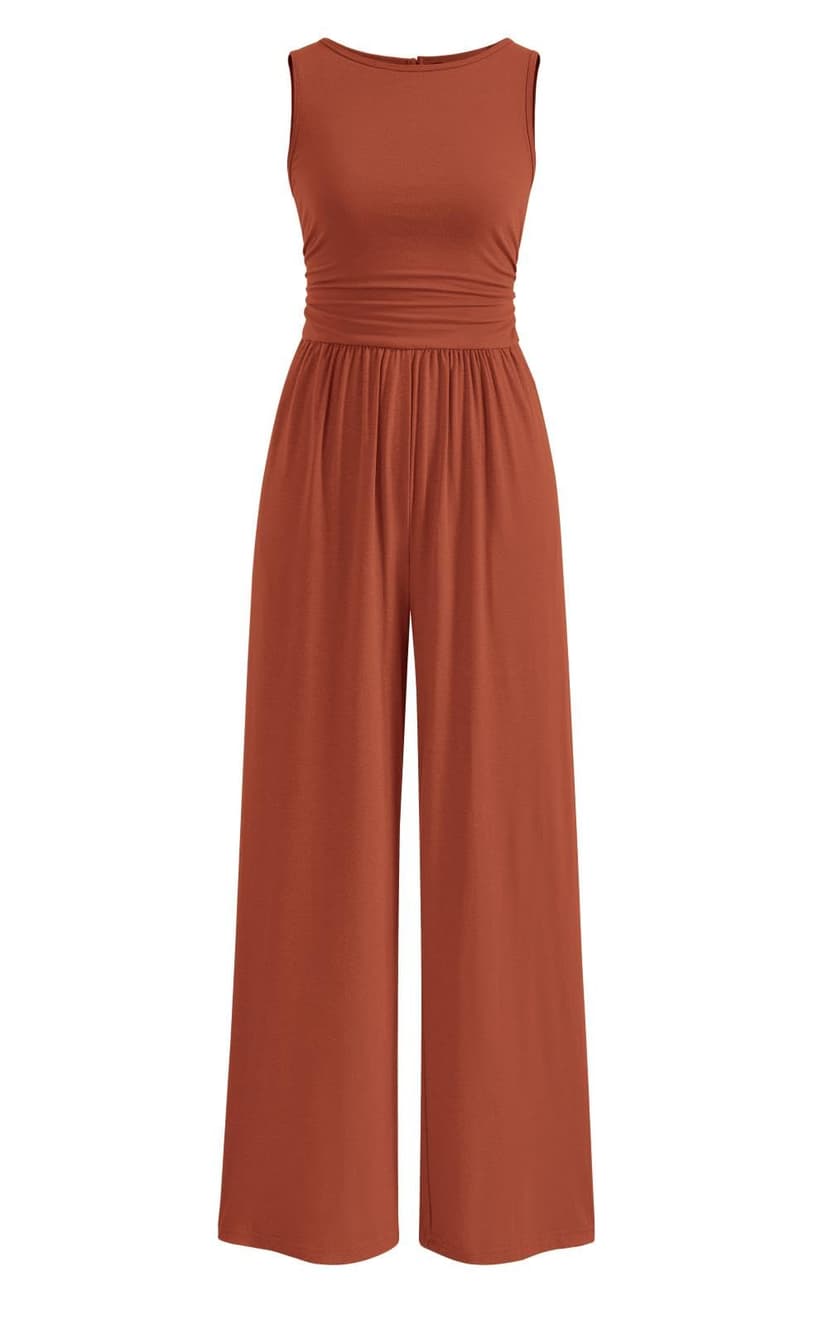 PRETTYGARDEN Jumpsuits for Women Dressy Casual Romper Vacation Outfits 2026 | Crewneck, Wide Leg Jumpsuits, Cute Jumpers, Business Casual, Date Night, Summer One Piece Teacher Outfits