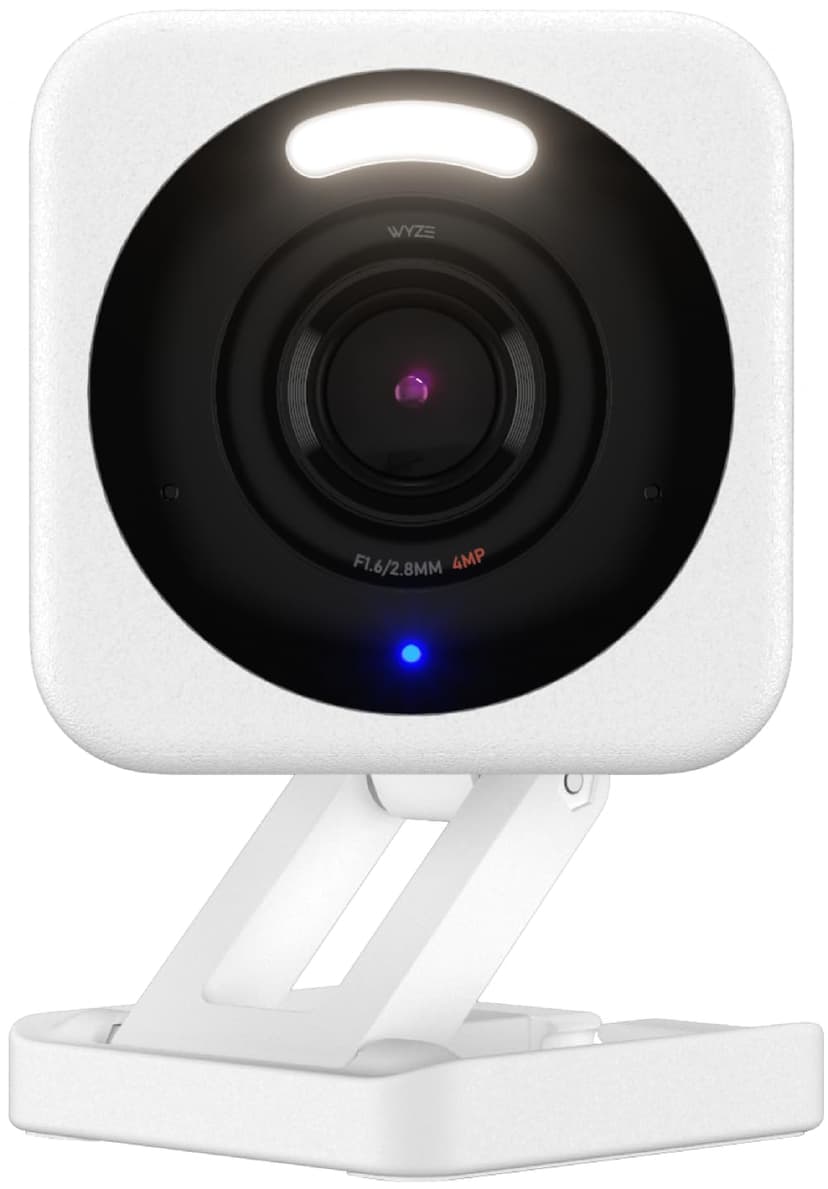 WYZE Cam v4 (Latest Model), 2.5K AI Security Camera, Indoor/Outdoor Cameras for Home Security, Baby Monitor & Pet Camera, Vibrant Color Night Vision, No Subscription Required, Free Expert Help