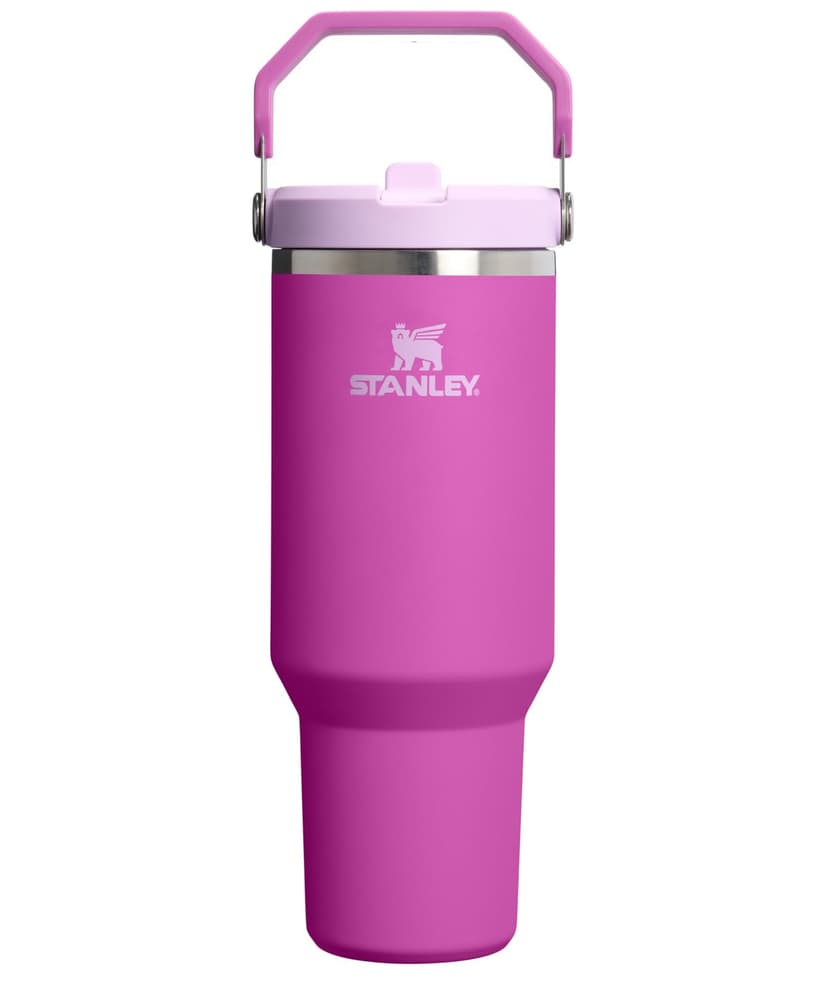 STANLEY IceFlow 2.0 Flip Straw Tumbler, 40 oz, Dark Blossom | Easy Carry Handle | Twist On Lid and Flip Up Straw | Leak Resistant Water Bottle | Insulated Stainless Steel | BPA-Free