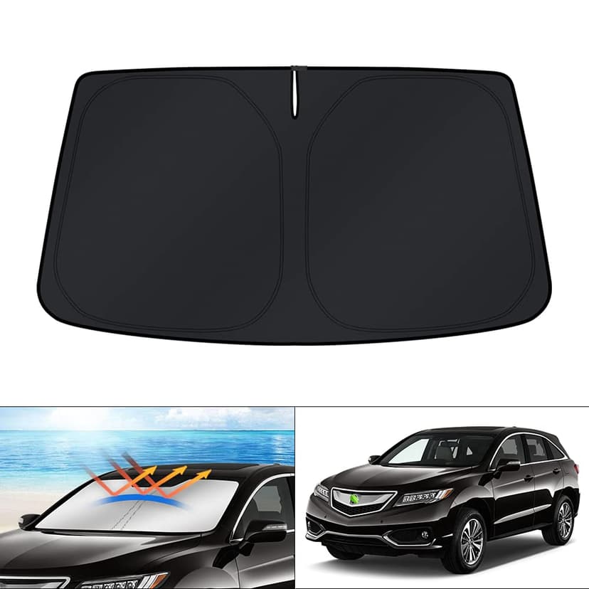 KUST Windshield Sun Shade for 2013-2018 Acura RDX Accessories Custom Fit Sunshade Foldable Sun Visor Protector Blocks UV Rays Keep Your Car Cooler