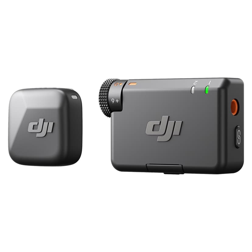 DJI Mic Mini (1 TX + 1 RX), Wireless Lavalier Microphone for iPhone/Camera/Android, Ultralight, Detail-Rich Audio, Noise Cancelling, Automatic Limiting, Vlog, Streaming, 400m Transmission | Ultralight