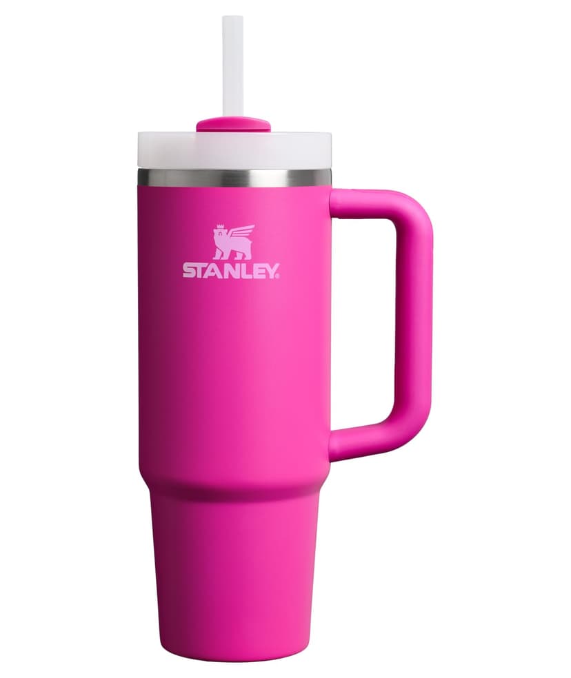 STANLEY Quencher H2.0 Flow State Tumbler, 30 oz, Violet Blossom | Handle and Straw | 3-Position Lid | Cup Holder Compatible for Travel | Insulated Stainless Steel Cup | BPA-Free