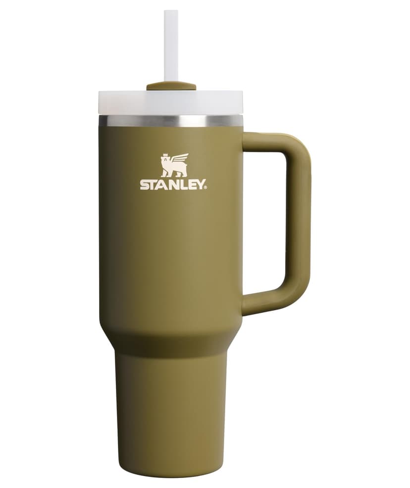 STANLEY Quencher H2.0 Flow State Tumbler, 40 oz, Thyme | Handle and Straw | 3-Position Lid | Cup Holder Compatible for Travel | Insulated Stainless Steel Cup | BPA-Free