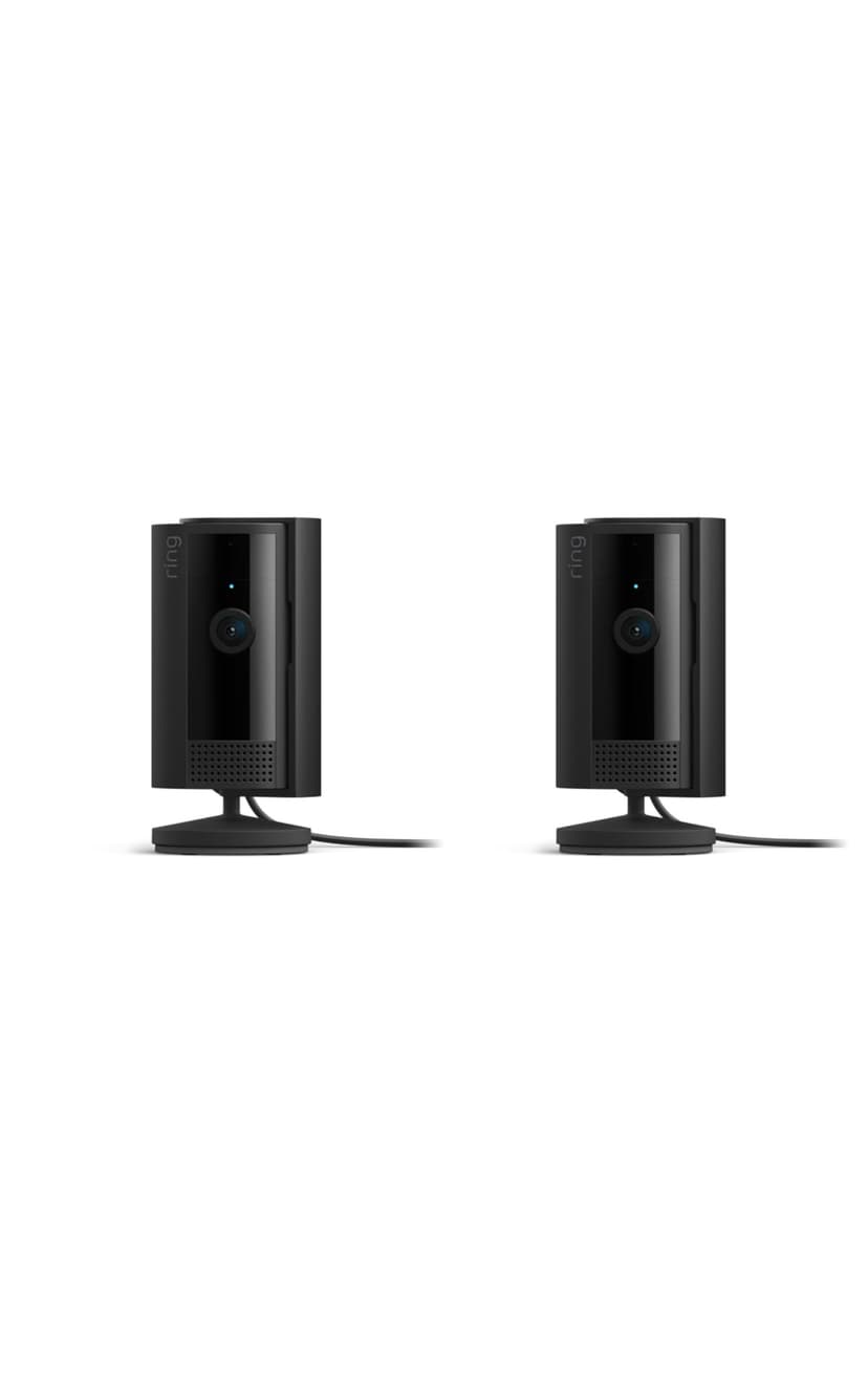 Ring Indoor Cam, Home or business security in 1080p HD video, 2-pack, Black