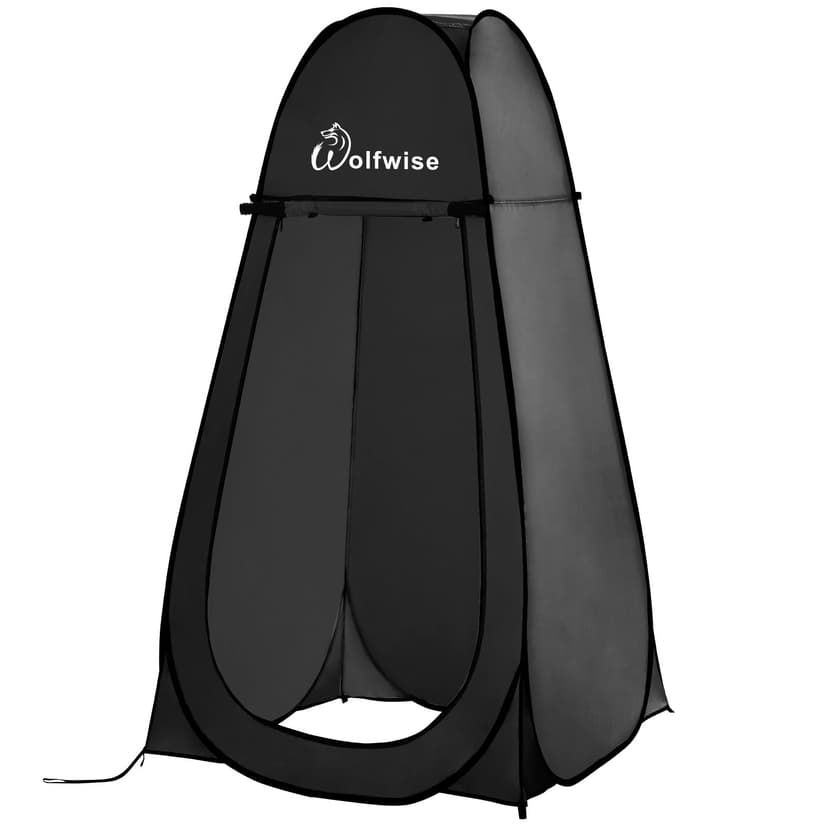 Wolfwise Pop Up Shower Tent for Camping Essentials, Portable Instant Changing Tent with Ventilation Window & Carry Bag, Privacy Dressing Room Bathroom Toilet for Beach, Outdoor