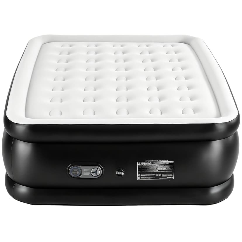 Sweetcrispy Weight Capacity 660 lbs Air Bed, Double Height, Non-Slip Bottom Design, Queen Air Mattress - 18" Inflatable Blow Up Airbed with Built-in High Capacity Pump for Home or Camping