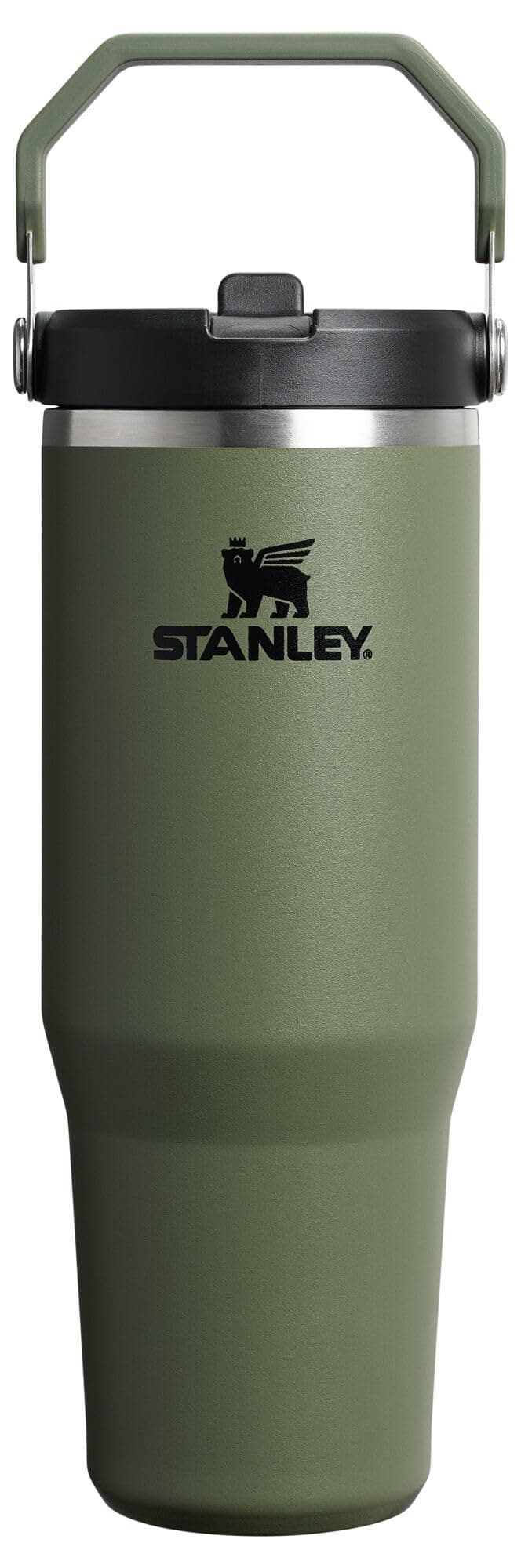 STANLEY IceFlow 2.0 Flip Straw Tumbler, 30 oz, Dried Pine | Easy Carry Handle | Twist On Lid and Flip Up Straw | Leak Resistant Water Bottle | Insulated Stainless Steel | BPA-Free