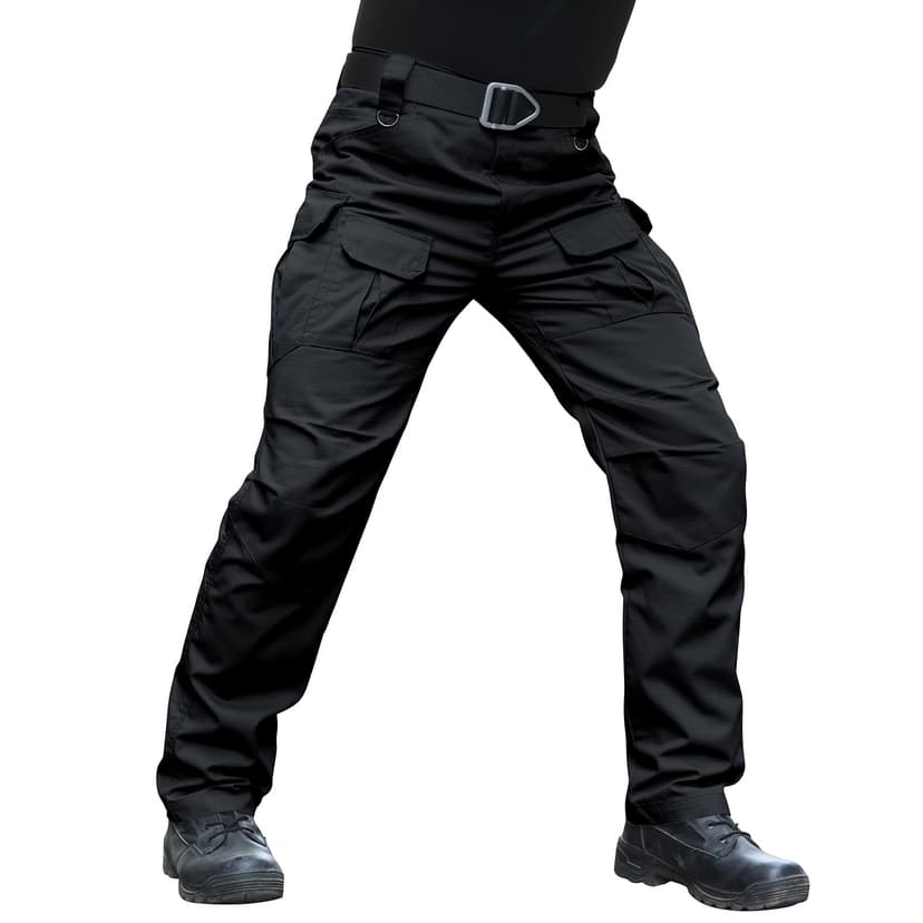 Hiwise Men's Stretch Tactical Pants Water Resistant Ripstop Cargo Pants Outdoor Lightweight EDC Work Hiking Pants