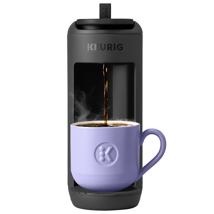 Keurig K-Mini Mate Single Serve K-Cup Pod Coffee Maker, Brews Up to 12 oz Cup, Compact Portable Coffee Machine for Small Spaces, Great for Dorms & Offices, Black