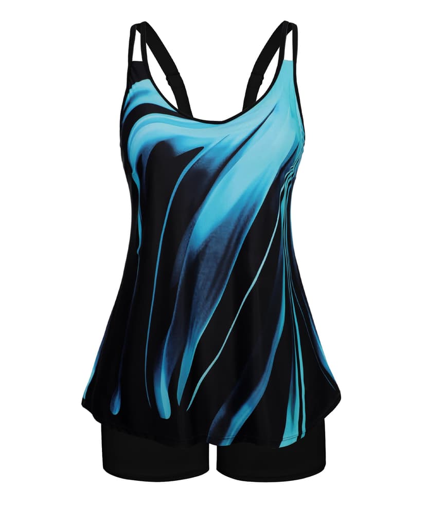 Arolina Tankini Swimsuits for Women Tummy Control Two Piece Bathing Suits Flowy Swim Tops with Boy Shorts