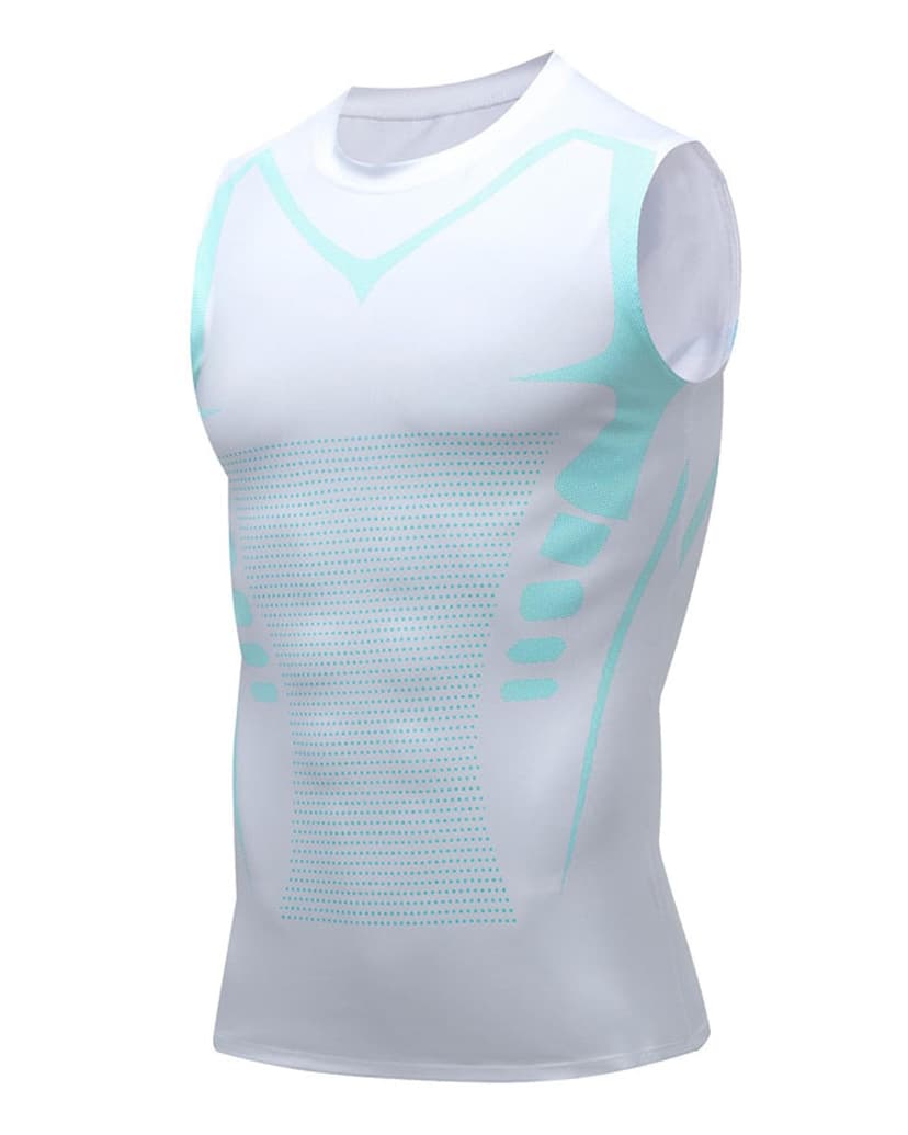 XINGCOOL Compression Shirt Men Slimming Body Shaper Vest Crewneck Workout Shirts Tummy Control Undershirts
