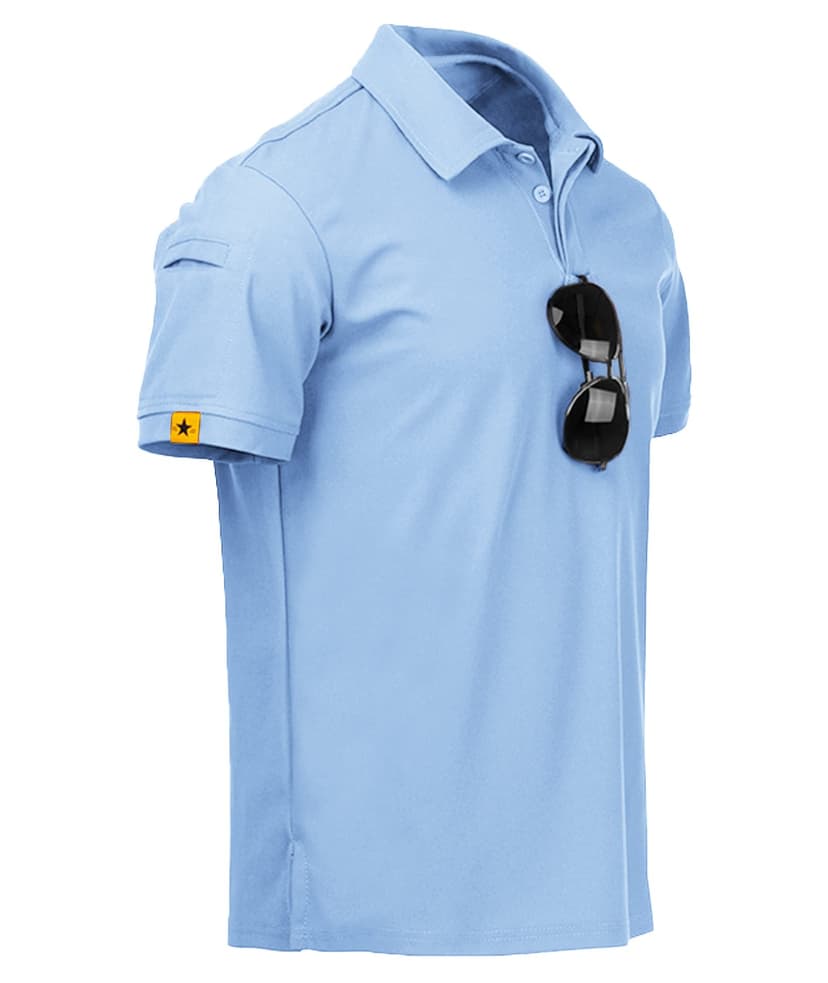 ZITY Mens Polo Shirt Short Sleeve Moisture Wicking Athletic Golf Polos | Breathable, Quick-Drying, Lightweight, Stretchy. Business Casual, Daily, Outdoor, Sport, Tactical, Work Shirts, Big and Tall