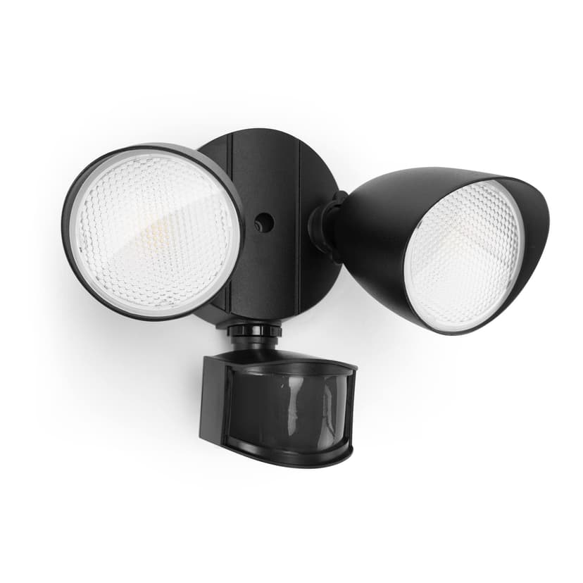 LUTEC 32W 3500 Lumen LED Security Lights Motion Sensor Light Outdoor, 5000K Daylight, IP65 Waterproof, Dusk to Dawn, Motion Detector Flood Light for Garage, Yard, Porch-Black
