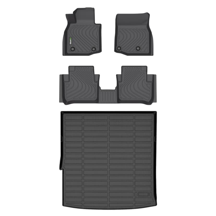 HAFIDI® Floor Mats & Cargo Liner Set Fit for 2025-2026 Mazda CX-50 Hybrid | (Only for Hybrid) Custom full set Car liners, anti-slip,waterproof, all weather guard,Full Set Accessories, TPE, Black