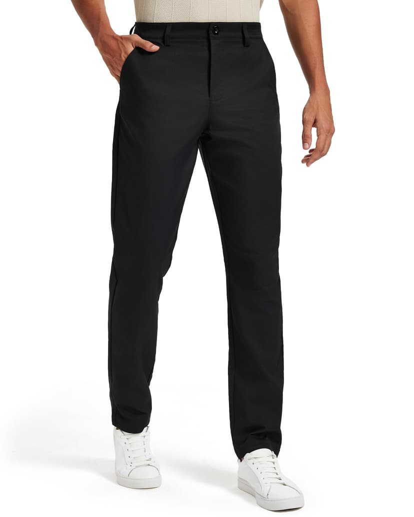 Men's Classic Fit Stretch Golf & Dress Work Pants 30''/32''/34'' | All-Day Comfort Performance Trousers for Business & Suit