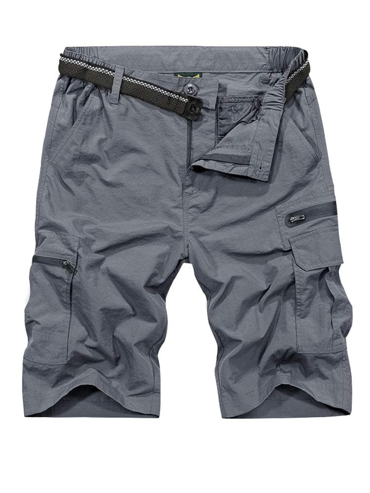 Jessie Kidden Mens Outdoor Casual Expandable Waist Lightweight Water Resistant Quick Dry Fishing Hiking Shorts