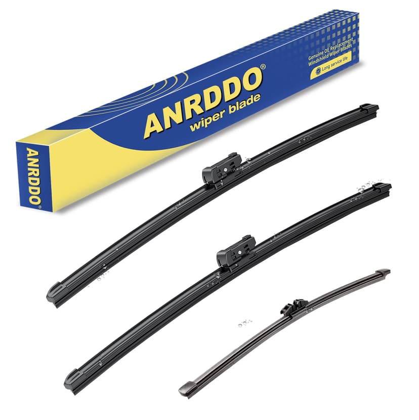 ANRDDO Windshield Wiper Blades Replacement for 2018-2023 BMW X3,19-2023 X4 | Original Equipment,Front Wiper Blades 26"/20"+Rear 12",Top Lock,All Season,Esay Install,Exact Fit,Stable Quiet,price afford