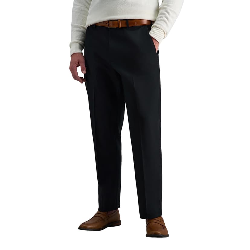 Haggar Men's Premium No Iron Khaki Classic Fit Flat Front Casual Pant (Regular and Big & Tall Sizes)