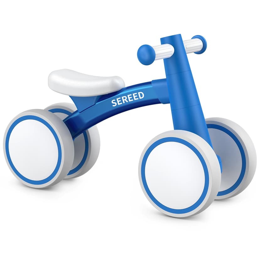 SEREED Baby Balance Bike for 1 Year Old Boy Girl, First Birthday Gift Toy | 12-24 Months Toddler Bike, First Learning Ride on Toys, 4 Silent Wheels Indoor Outdoor Baby Walker