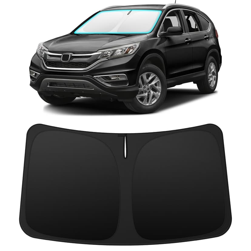 INSAUTO Custom Fit Windshield Sun Shade Accessories for Honda CRV CR-V 2012-2016, Foldable Front Window Sunshade, UV & Heat Reflector, Keeps Interior Cool, Includes Storage Bag
