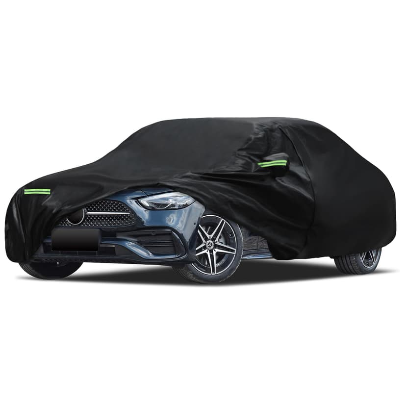 Car Cover Custom Fit for 2008-2026 Mercedes Benz C-Class C300 C350 C400 C450, Migaven Waterproof Full Exterior Cover Sun Rain Protection with Door Zipper and Cotton Lining