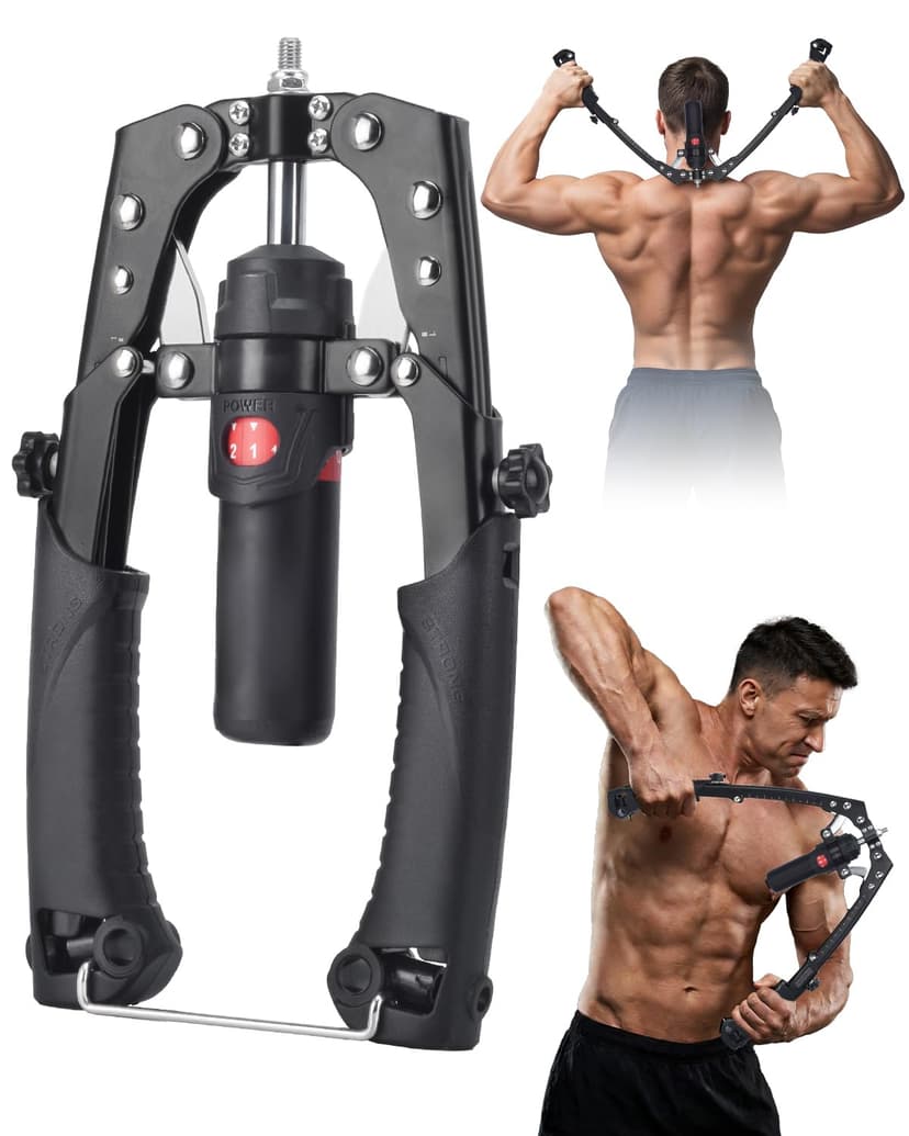 Abahub Twister Arm Exerciser, Hydraulic Power Chest Expander Max 440 LBS | Forearm Trainer for Men, Arm and Chest strengthener, Adjustable Resistance Home Gym Workout Equipment