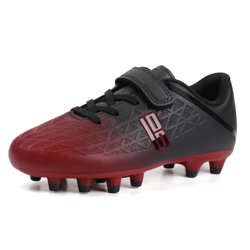 brooman Kids Firm Ground Soccer Cleats Boys Girls Athletic Outdoor Football Shoes