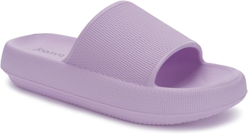 Joomra Pillow Slippers for Women and Men Thick Sole Ultra Cushion Slides | Cloud-Like Sole, Quick Drying Shower Shoes, Soft Open Toe Indoor Outdoor Sandals