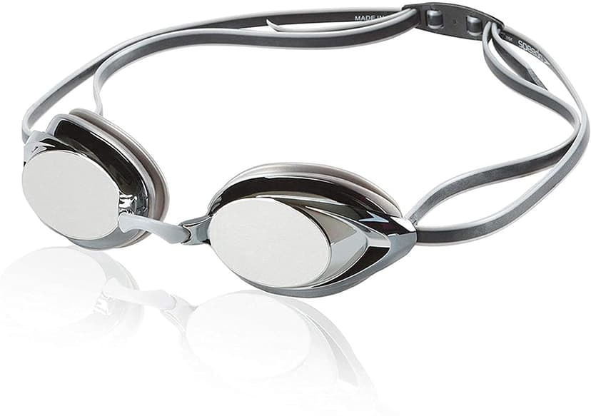 Speedo unisex-adult Swim Goggles Mirrored Vanquisher
