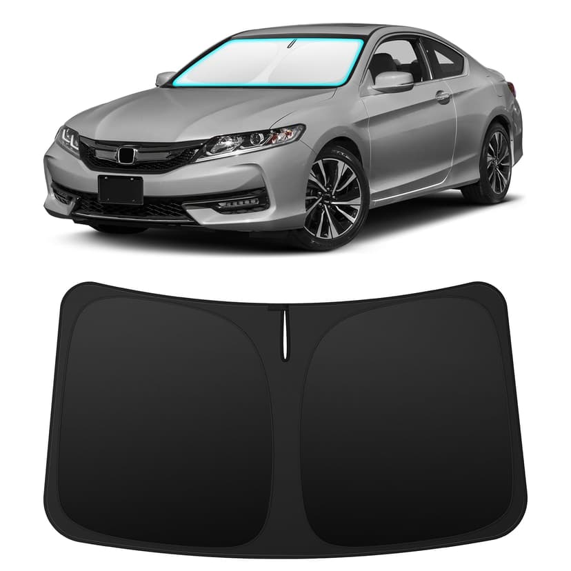 INSAUTO Custom Fit Windshield Sun Shade Accessories for Honda Accord 2013-2017, Foldable Front Window Sunshade, UV & Heat Reflector, Keeps Interior Cool, Includes Storage Bag