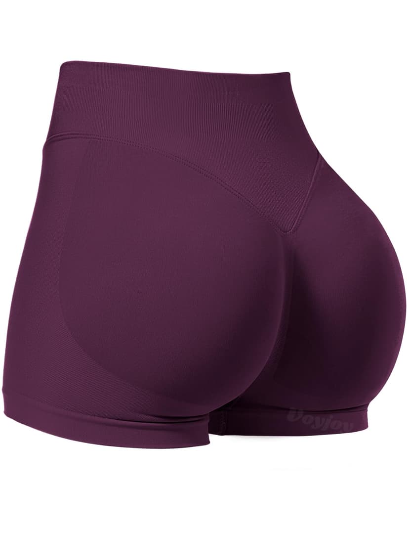 VOYJOY Women Workout Impact Shorts 2.5"/ 3.6"/ 4.5"/ 6" Scrunch Butt Lifting Gym Seamless Booty Biker Shorts
