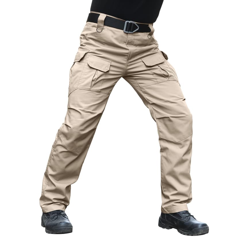 Hiwise Men's Stretch Tactical Pants Water Resistant Ripstop Cargo Pants Outdoor Lightweight EDC Work Hiking Pants
