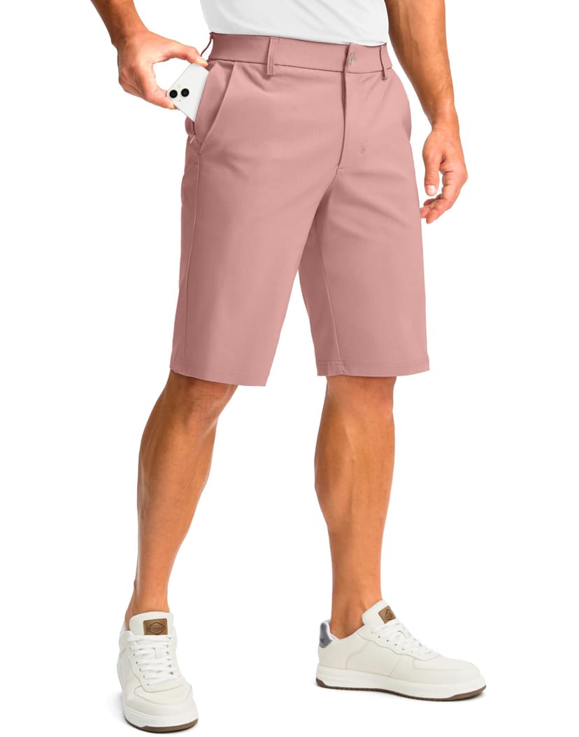 G Gradual Men's Golf Shorts with 4 Pockets 11" Inseam Stretch Quick Dry Casual Work Dress Shorts for Men
