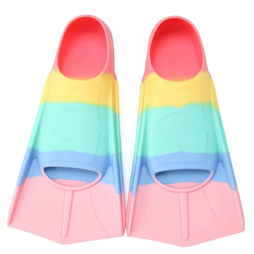 Foyinbet Kids Swim Fins,Short Kids Fins Youth Swimming Flippers for Lap Swimming Training for Children Girls Boys Beginners