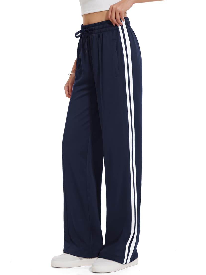 Tapata Women's 26/28/30/32/34/36 Inseam Track Pants Loose Straight Leg Jogging Sweatpants Warm-Up Sports Athletic Running