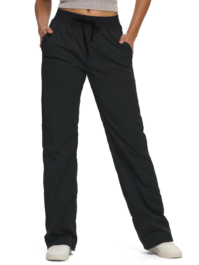 SEVEGO Women's 30"/32"/34"/36"/38" Tall Inseam Lightweight Dance Studio Pants Ruched Workout Athletic Casual Pants