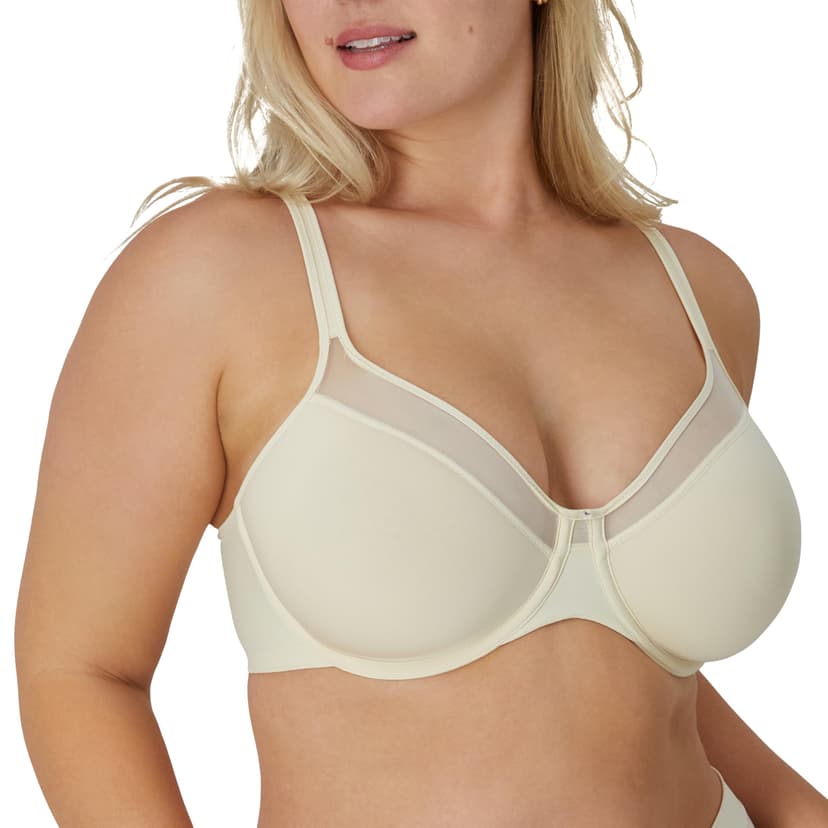 Bali Women's Seamless Underwire Bra, One Smooth U Smoothing Underwire Bras for Women, Convertible Straps, Ultra Light