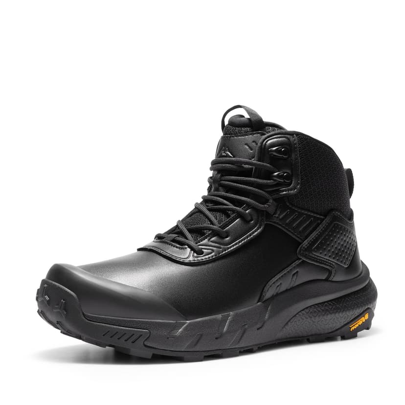 NORTIV 8 Men's Waterproof Military Tactical Work Boots | Leather Motorcycle Combat Lightweight Non-Slip Hiking Boots for Men VaporGuard