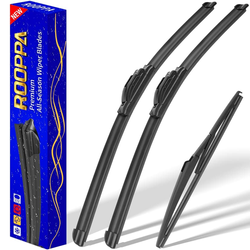 3 wipers Replacement for 2021-2024 Toyota Sienna, Windshield Wiper Blades Original Equipment Replacement - 26"/20"/12" (Set of 3) U/J HOOK