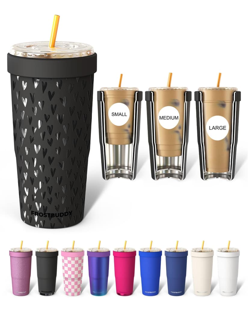Frost Buddy Togo Buddy 30oz Tumbler - Spill-Proof Flip Lid (Little Hearts)