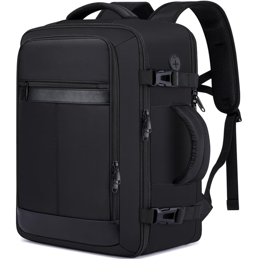 Travel Backpack for Men,Airplane Approved Carry On Backpack Suitcase with Shoe Pouch, Luggage Bag TSA 15.6inch Laptop Mochila Flight Approved Personal Item Travel Bag Bookbag Travel Essentials,Black