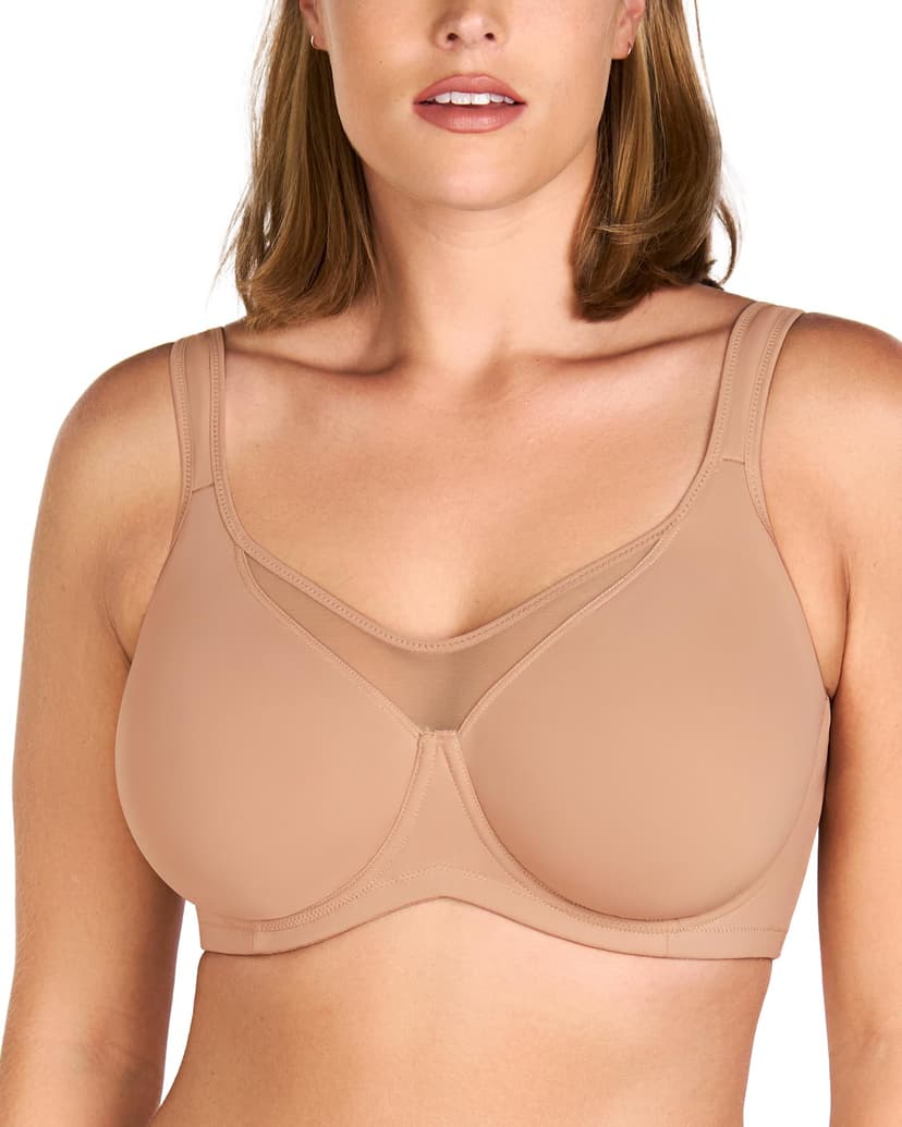 HSIA Minimizer Bras for Women Plus Size, Full Coverage Coolcomfort T Shirt Unlined Bra with Underwire for Heavy Breast